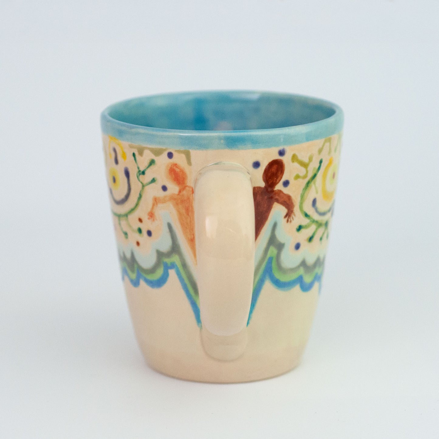 By the Shore - Ceramic mug for coffee or tea or cocoa. One of a kind.