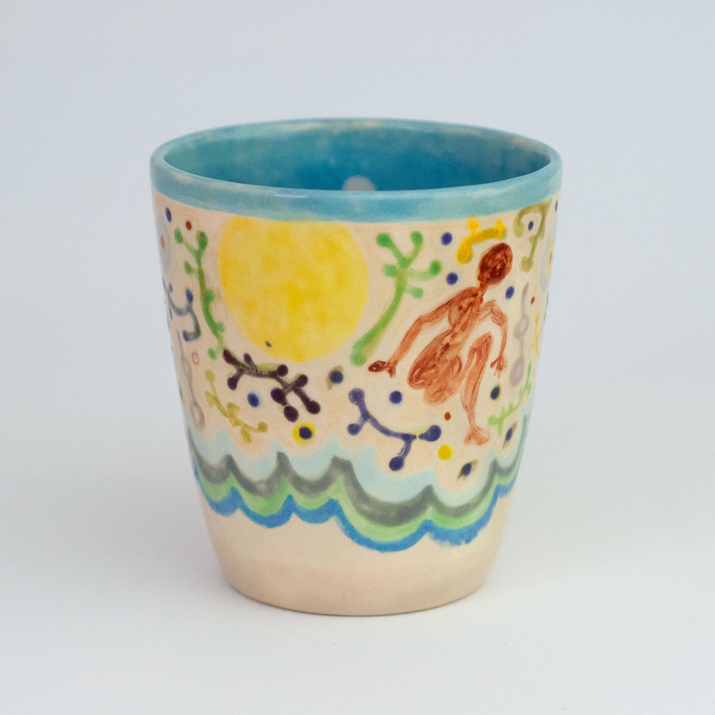 By the Shore - Ceramic mug for coffee or tea or cocoa. One of a kind.