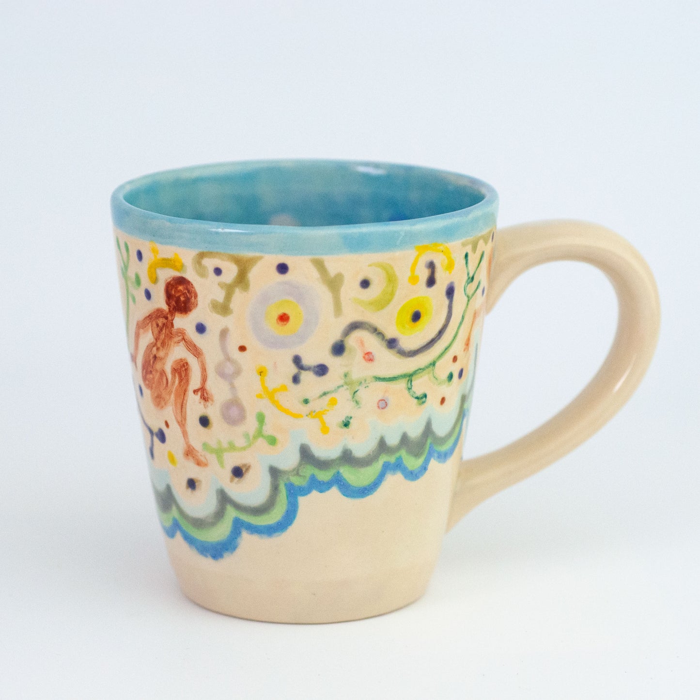 By the Shore - Ceramic mug for coffee or tea or cocoa. One of a kind.