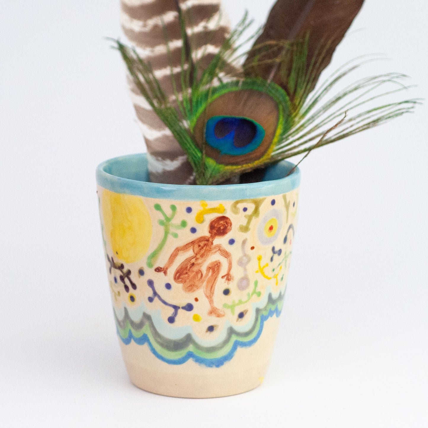 By the Shore - Ceramic mug for coffee or tea or cocoa. One of a kind.