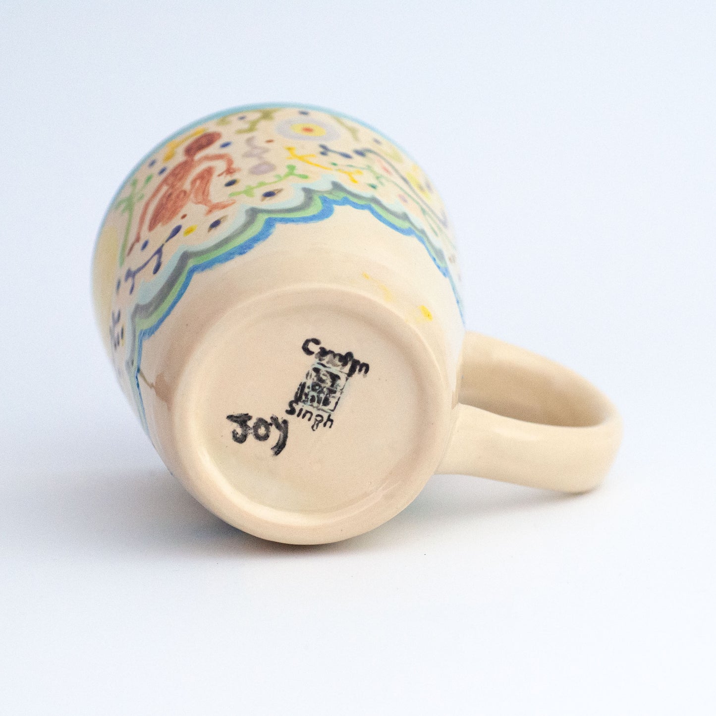 By the Shore - Ceramic mug for coffee or tea or cocoa. One of a kind.