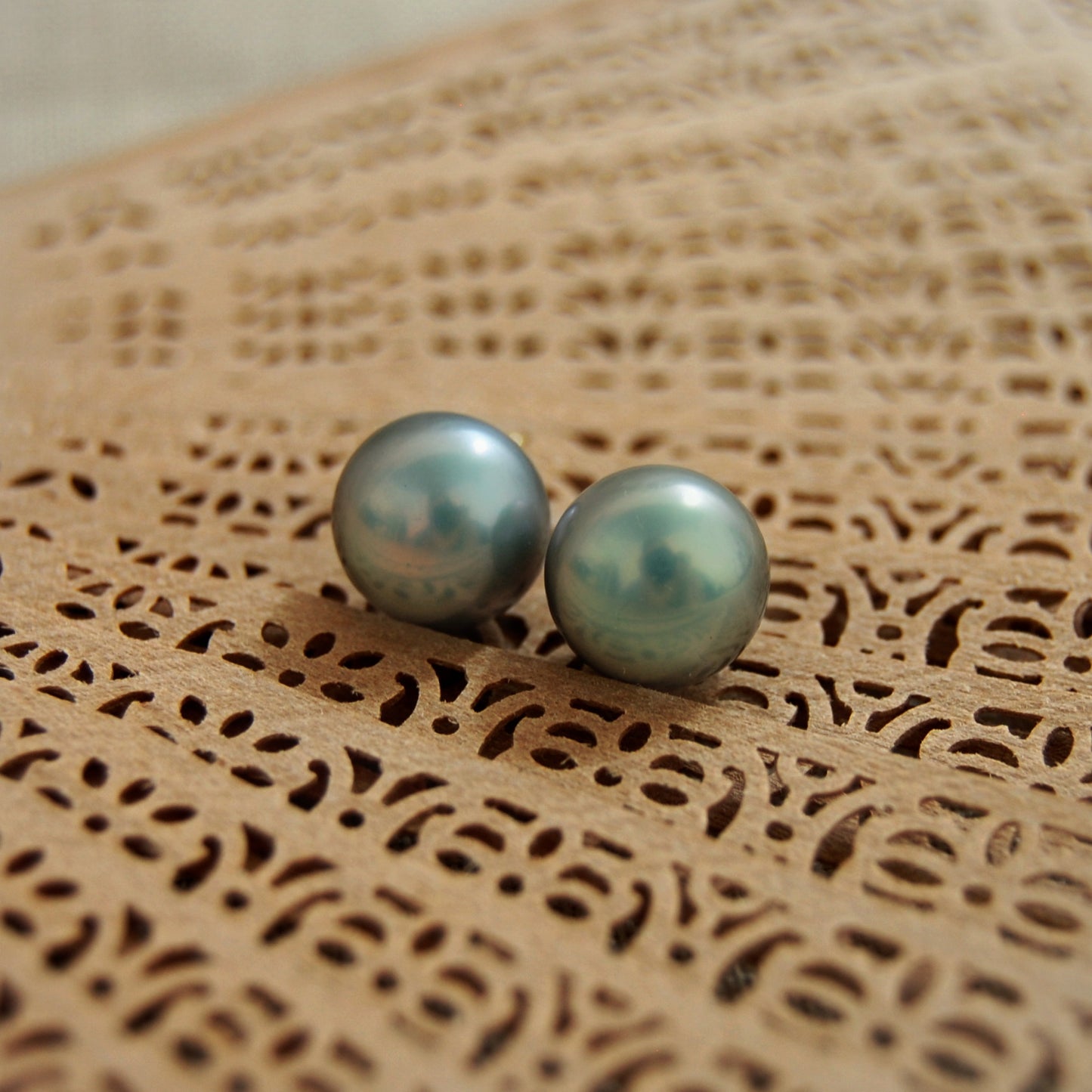 Ailsa - Rare, Large Statement Pearl Earrings, 14kt Gold
