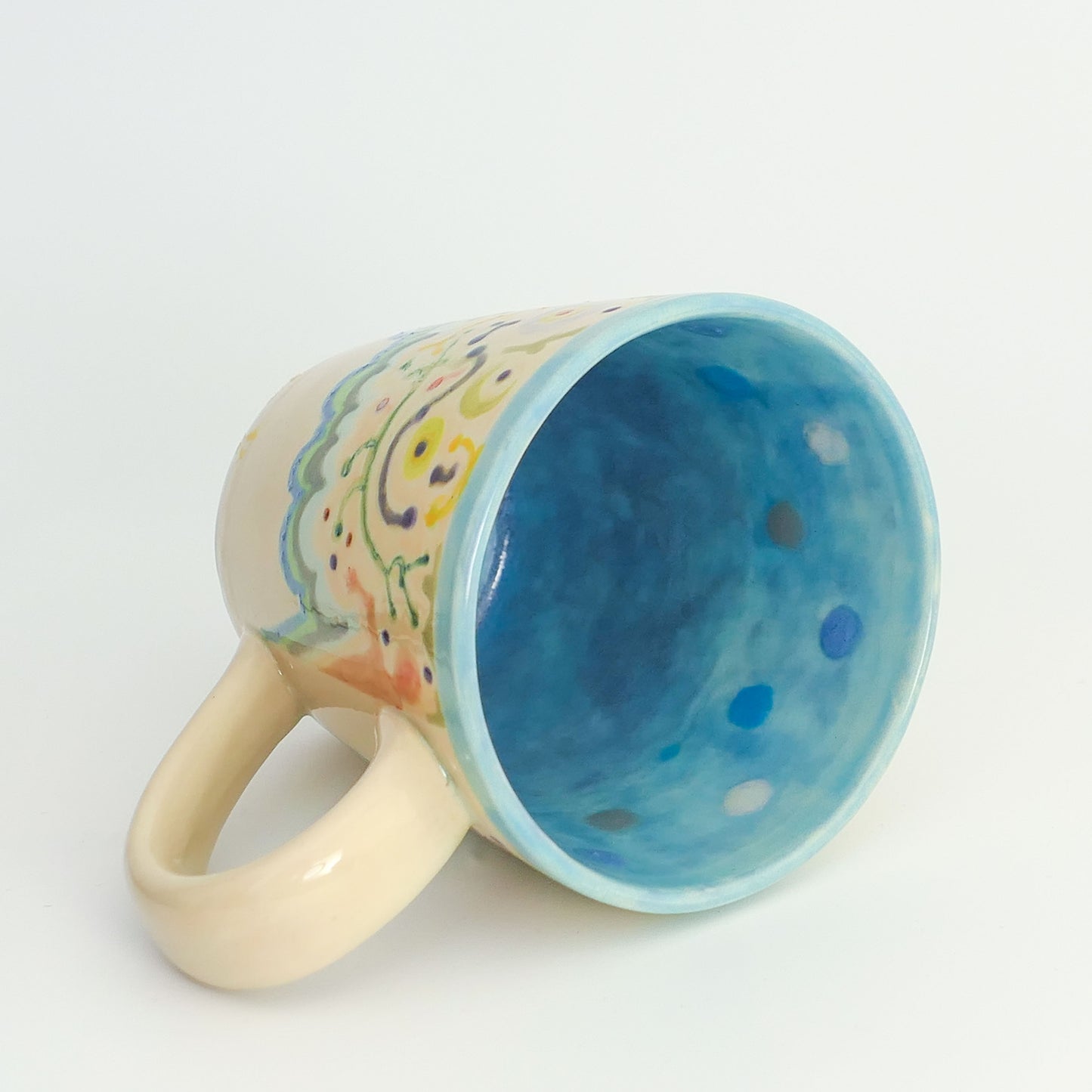 By the Shore - Ceramic mug for coffee or tea or cocoa. One of a kind.