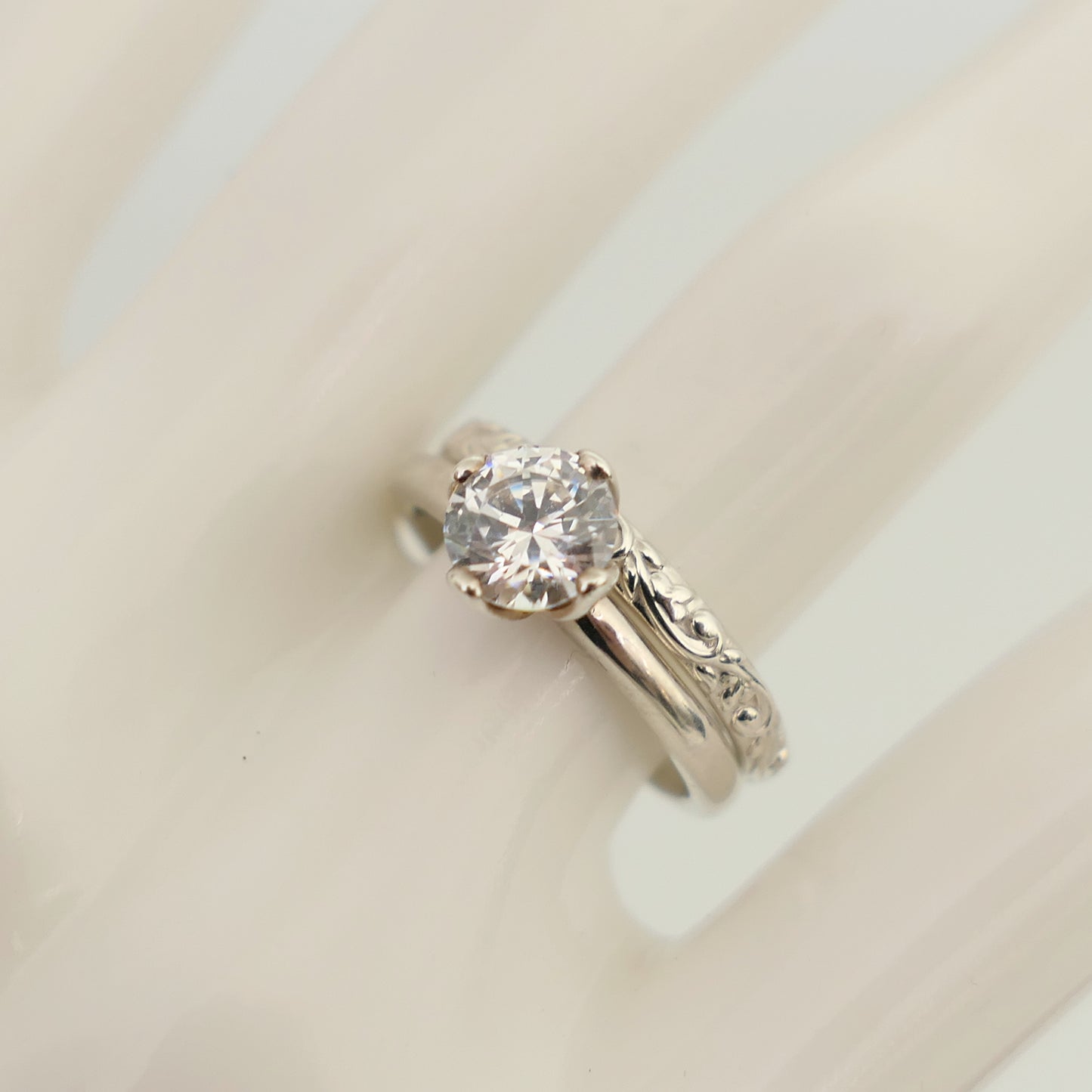 Ellie - Engagement Ring Features a Cubic Zirconia Gemstone and Continuum® Silver, FREE SHIPPING US