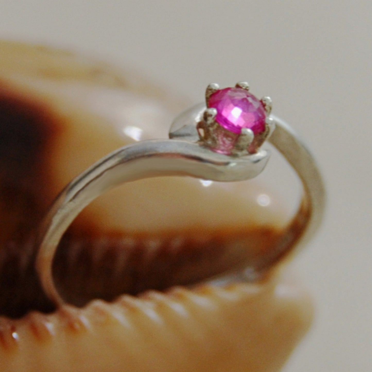 Pembe - Pink Sapphire Engagement Ring