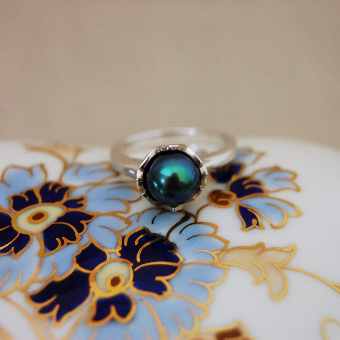 Evie - Pearl Engagement Ring, Continuum® Silver, FREE SHIPPING US