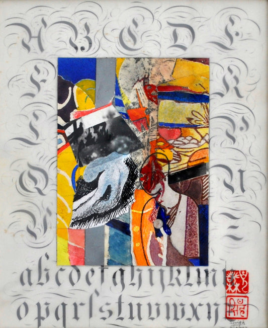 Kept Alive on Air and Dreams - Original Art, mixed media, framed art, FREE SHIPPING US