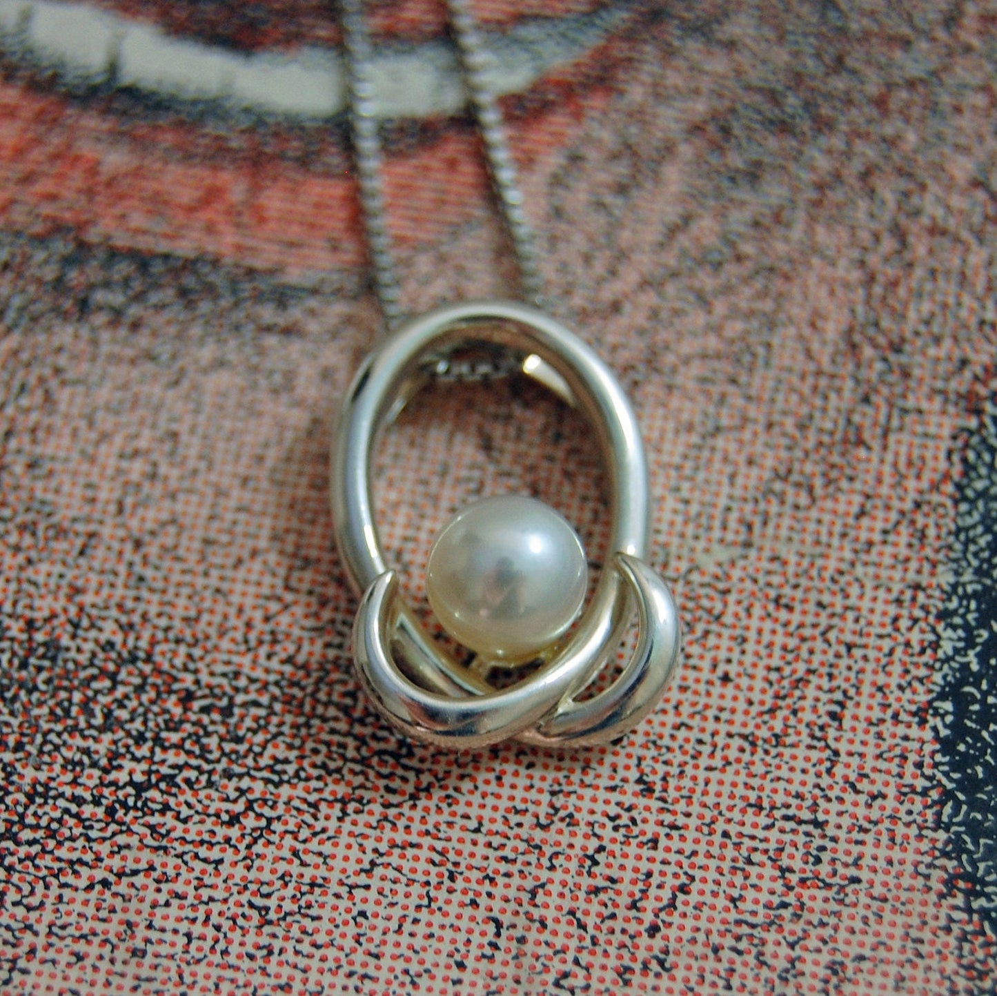 Kalli - Pearl Pendant Necklace Set in Rhodium Plated Sterling Silver, FREE SHIPPING US