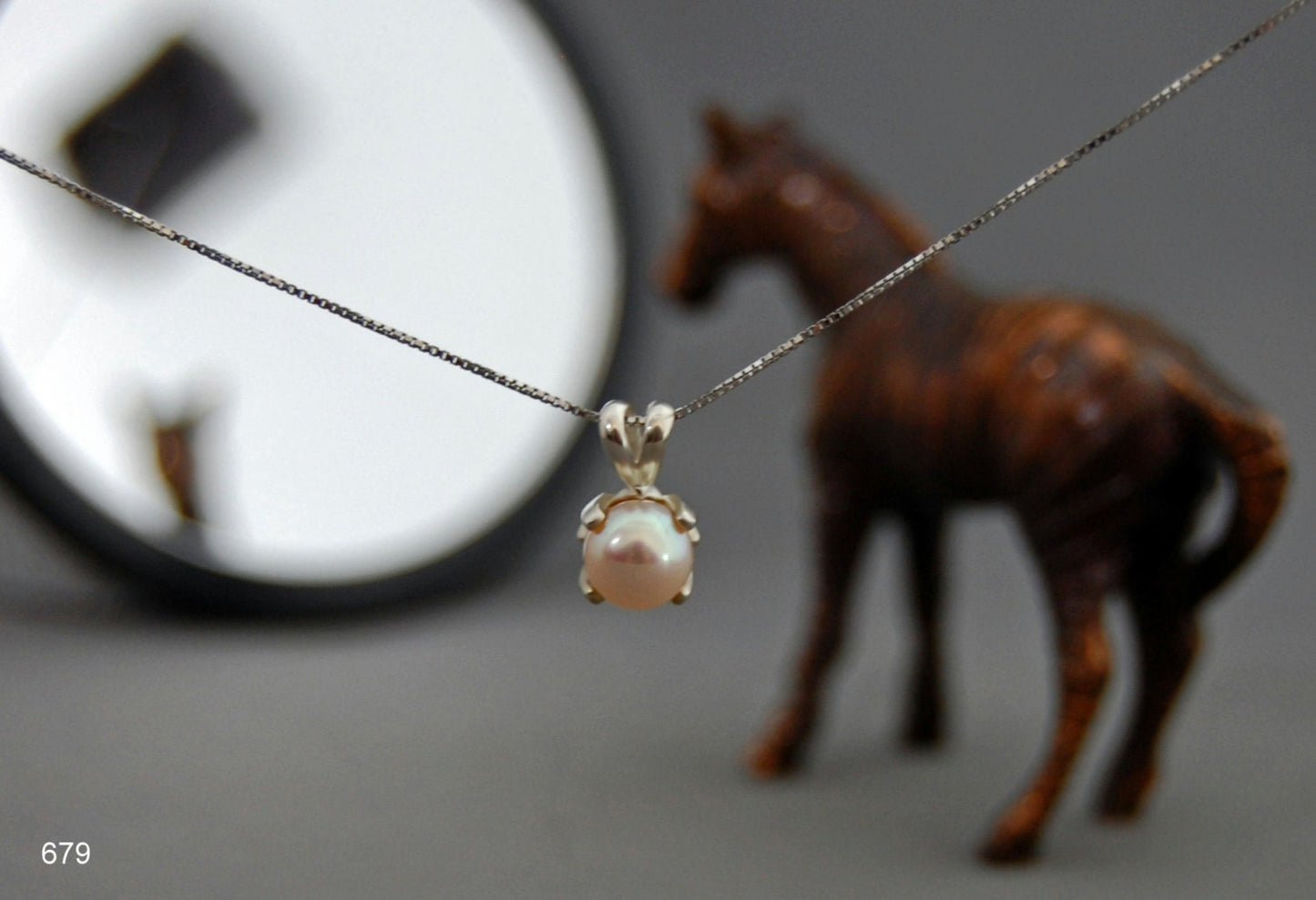 Pippin - Freshwater Pearl Pendant in Argentium® Silver