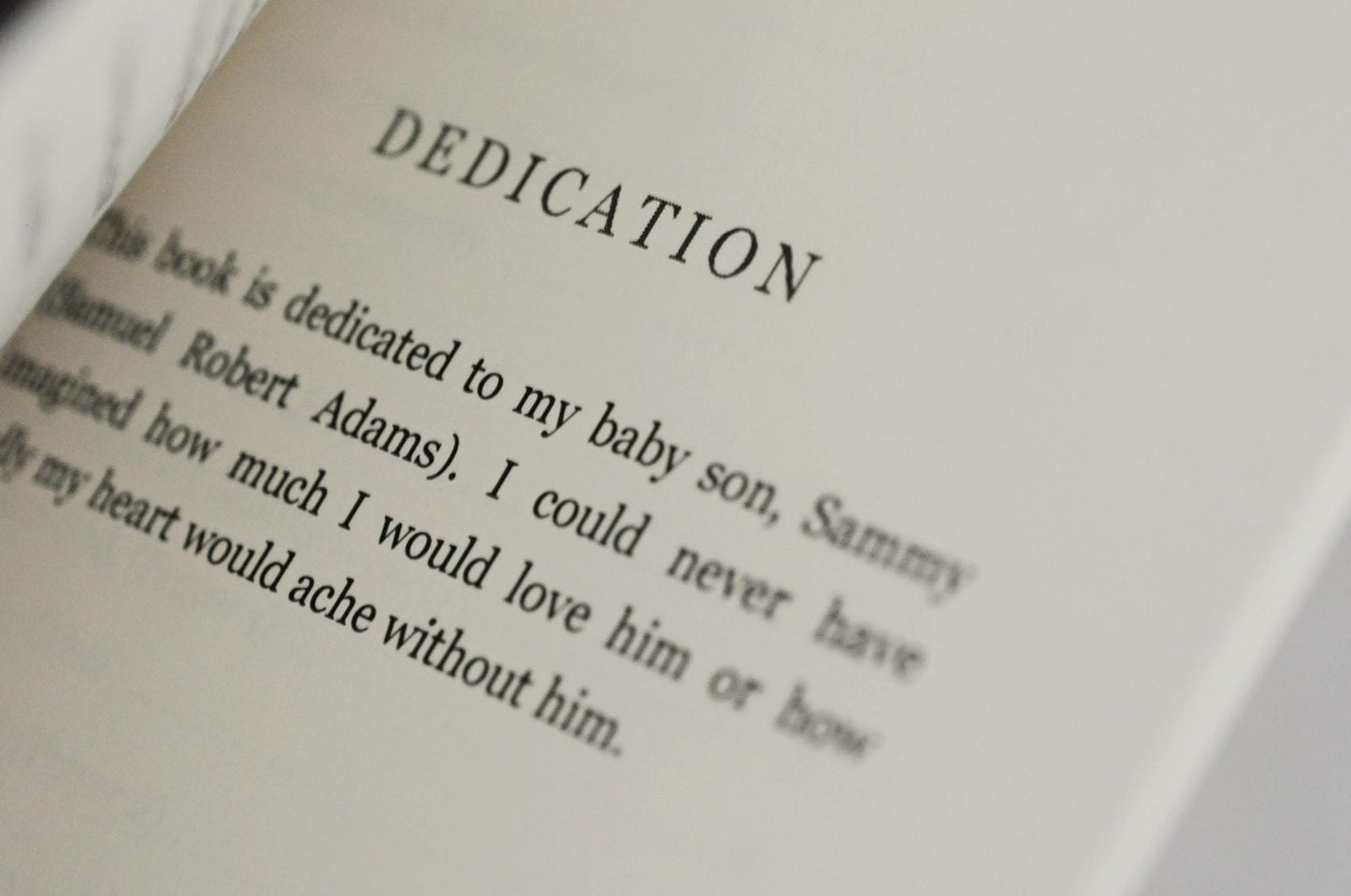 A Prayer for Sammy - Miscarriage grief support book on the loss of a baby from a mother's perspective. FREE SHIPPING US.