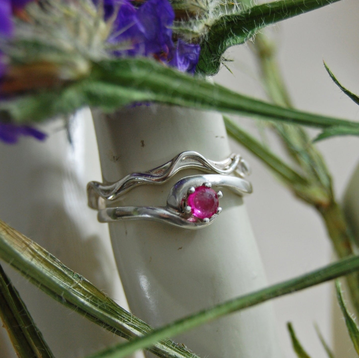 Pembe - Pink Sapphire Engagement Ring