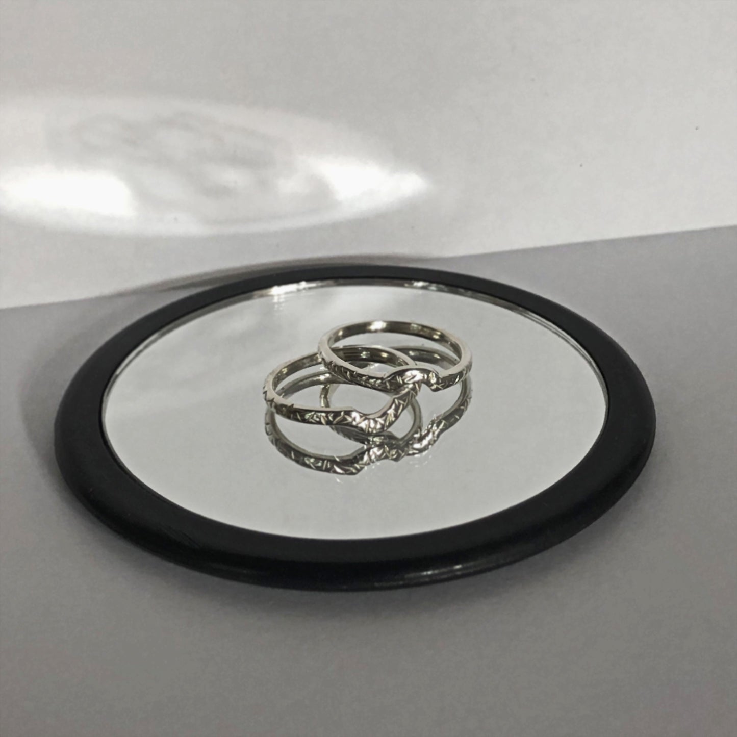 Artimis - Custom Made Wedding set in Platinum Silver PT950 or Guard Ring(s) or Solitaire Engagement Ring