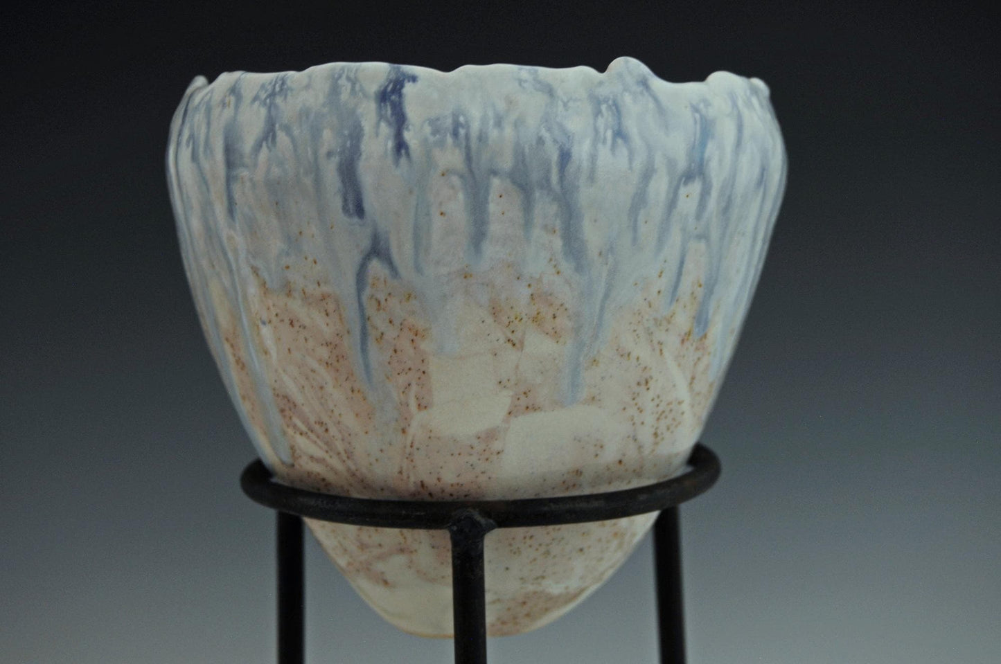 Rain, Overland - Landscape themed Porcelain Bowl, ceramic art, home decor, FREE SHIPPING US.