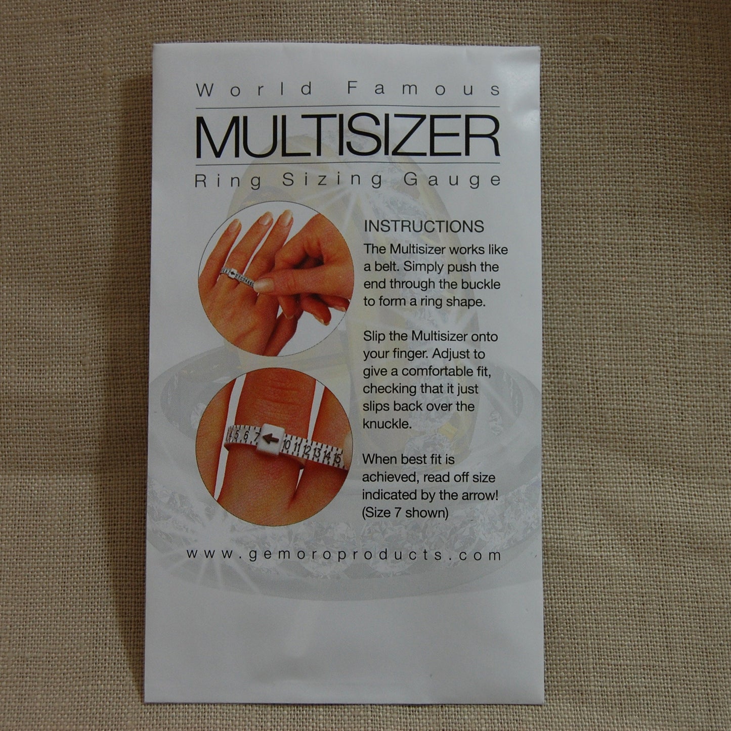 Ring Sizer - ring size finder, multisizer, FREE shipping within the US.