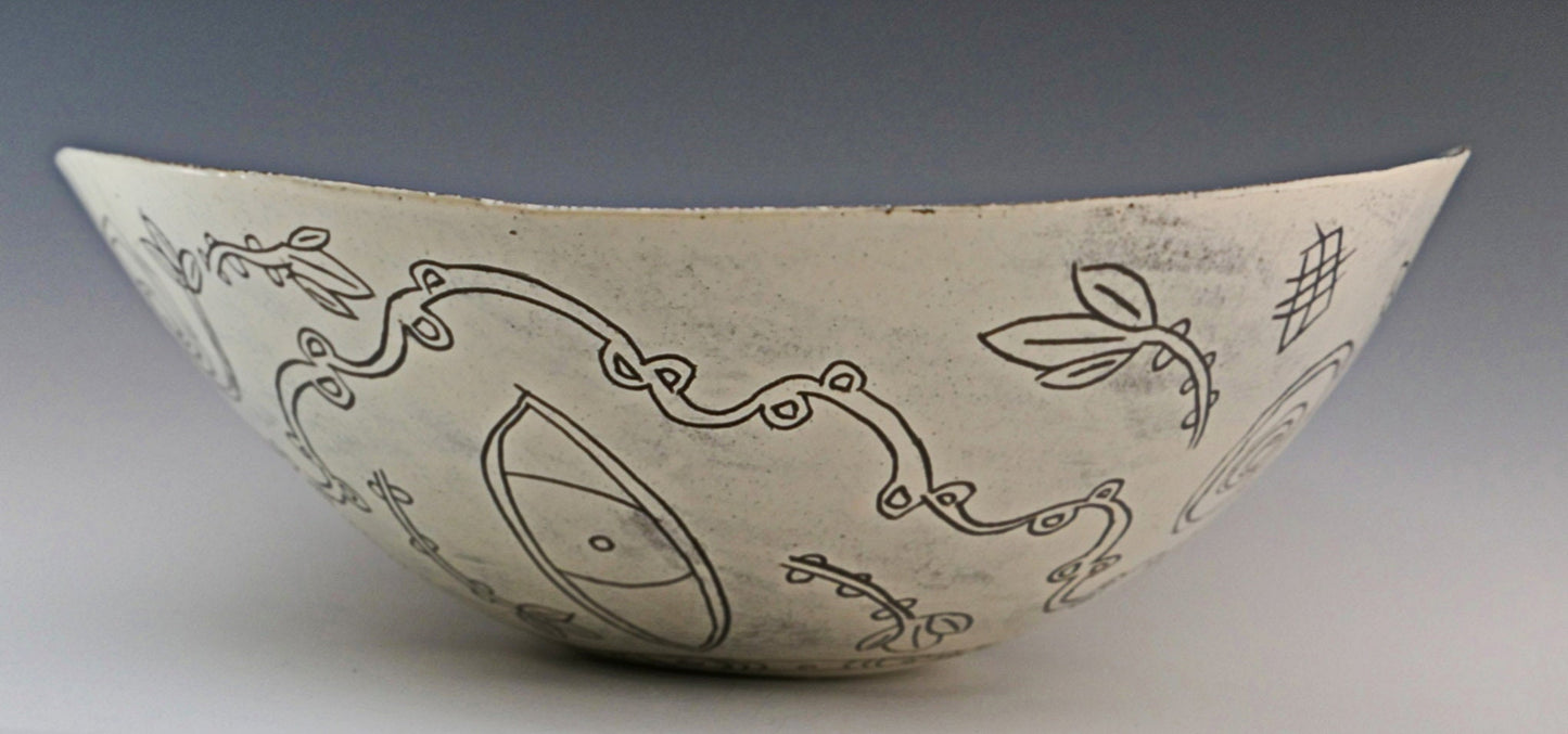 Eden - Large Ceramic Bowl, FREE SHIPPING US
