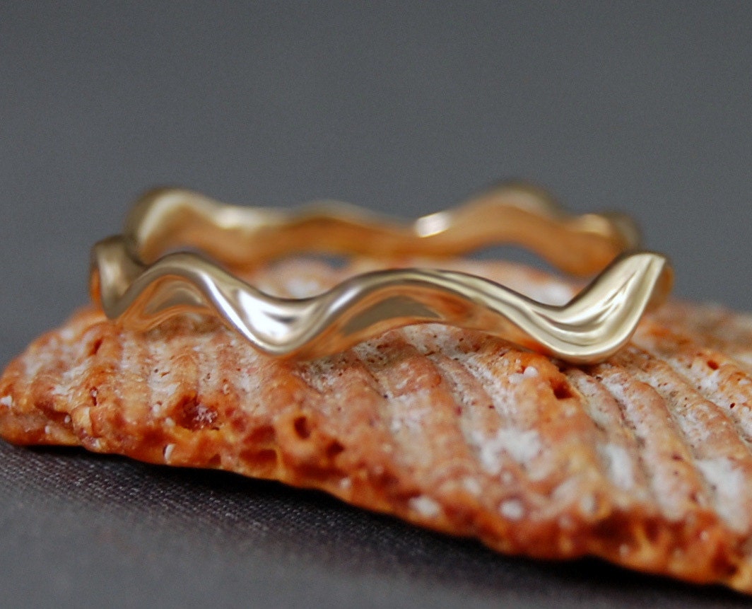 Dylana - Custom Made Stacking Ring or Wedding Bands, Gold, Silver, FREE SHIPPING US