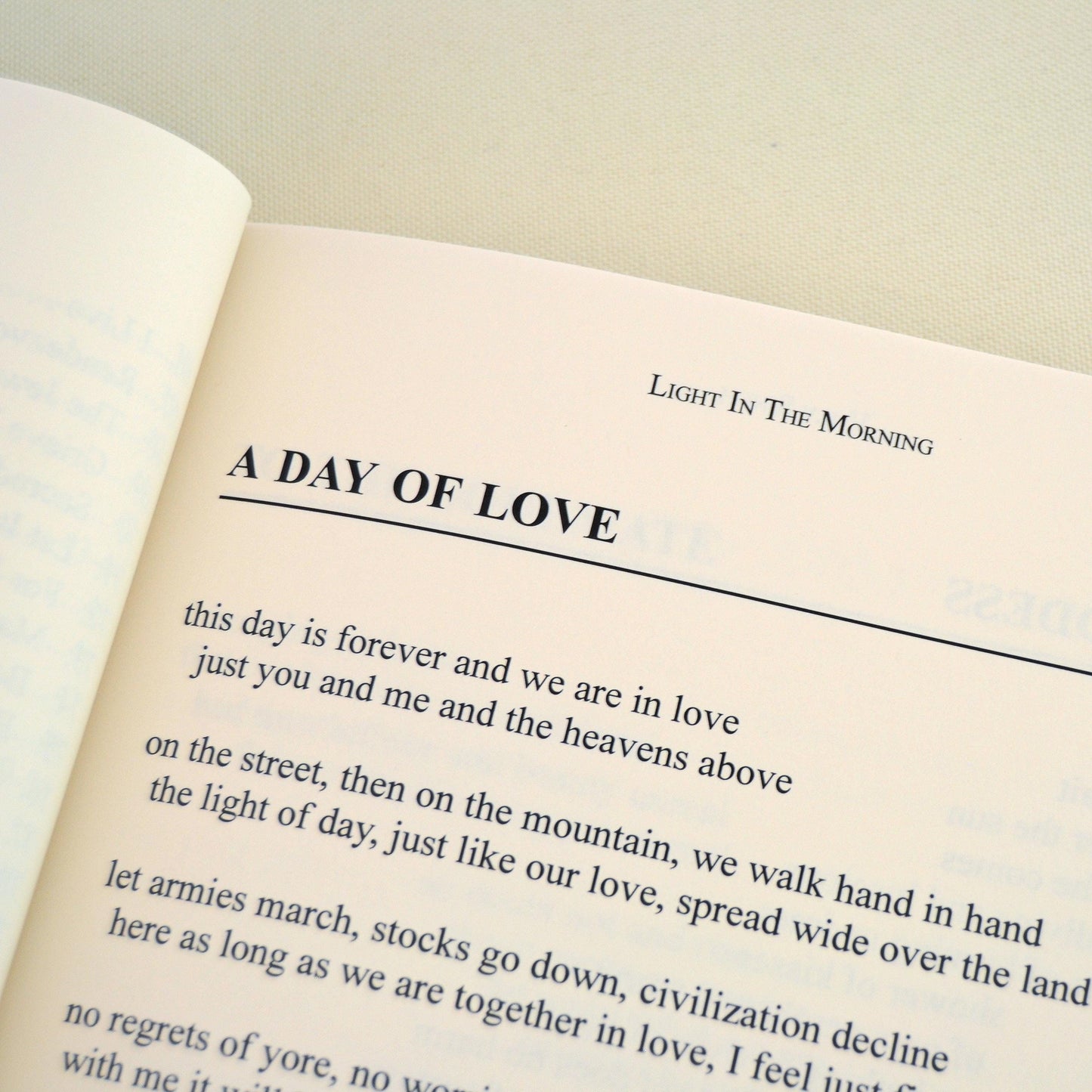 Poetry Book, Light in the Morning - Original Poetry by Vijay Singh