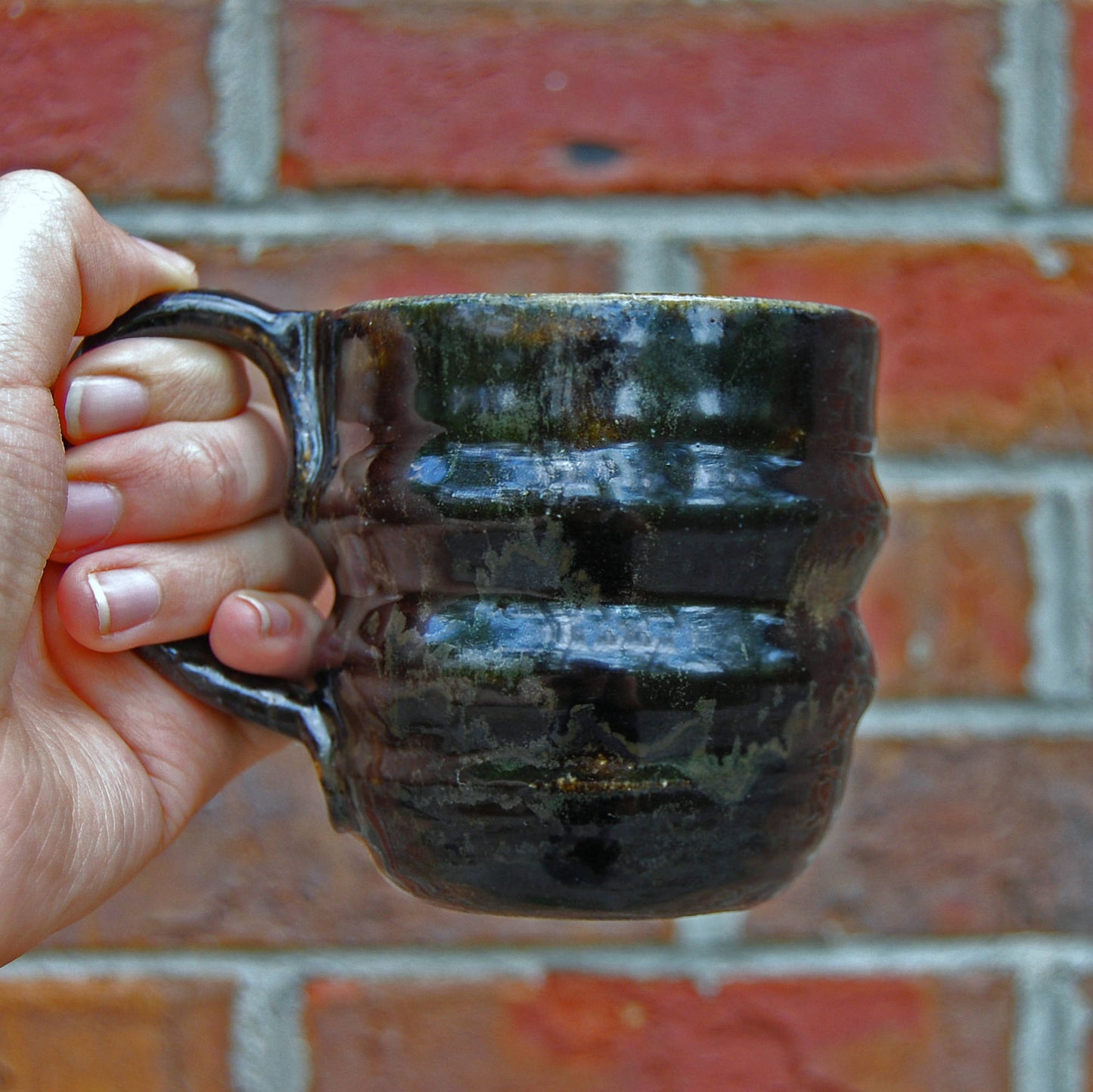 Midnight - Rustic Handmade Coffee Mug, Tea Mug, Ceramic Mug, stoneware, pottery mug. Free domestic shipping.