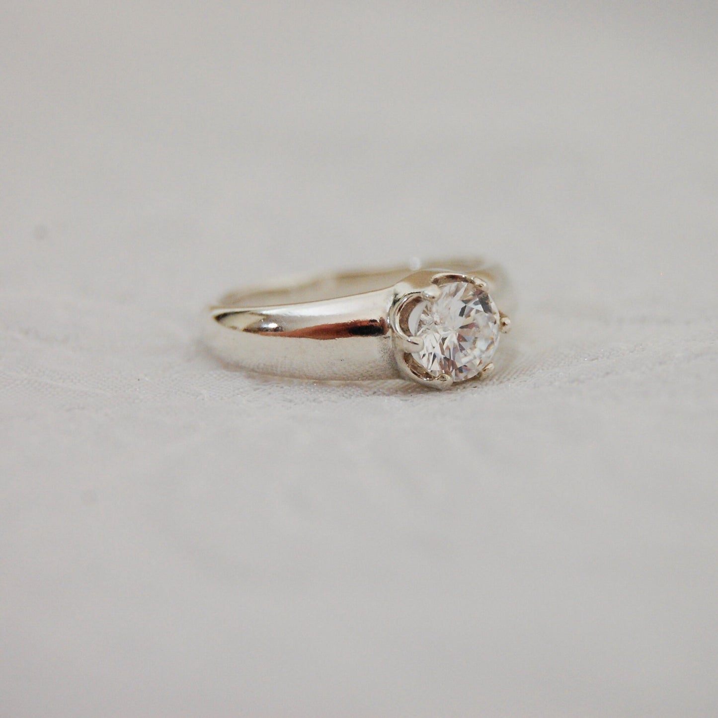 Kyra - Diamond Alternative Engagement Ring, Cubic Zirconia Wedding Ring, FREE SHIPPING US