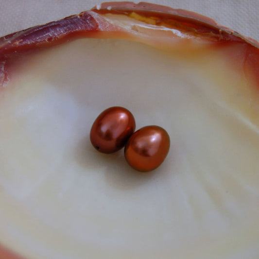 D286 - Loose Well Matched Freshwater Pearl Earring Pair