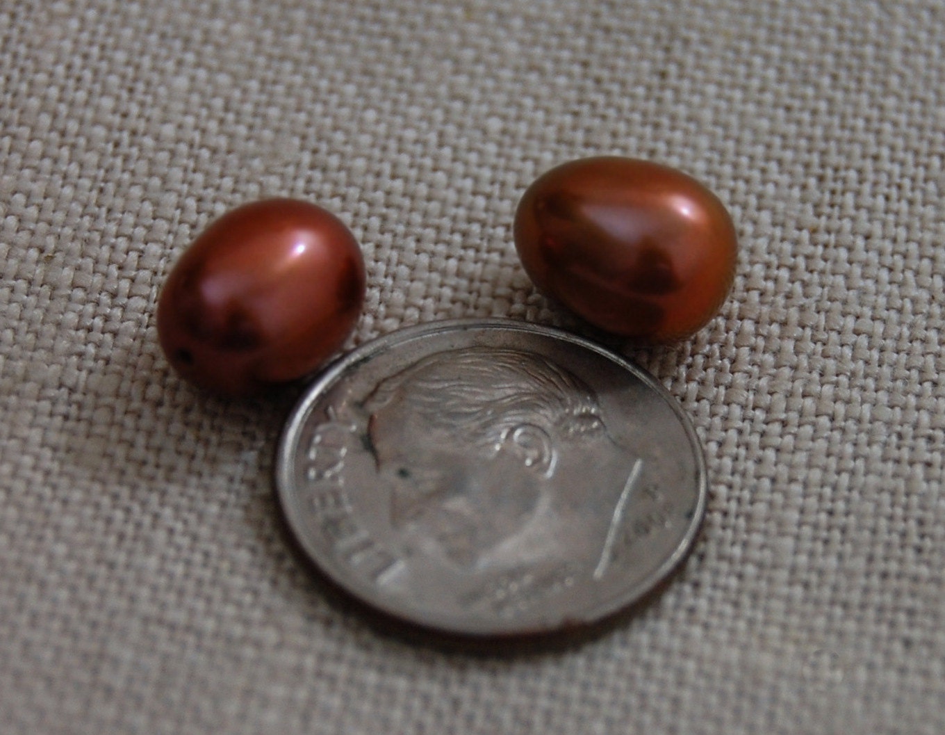 D286 - Loose Well Matched Freshwater Pearl Earring Pair