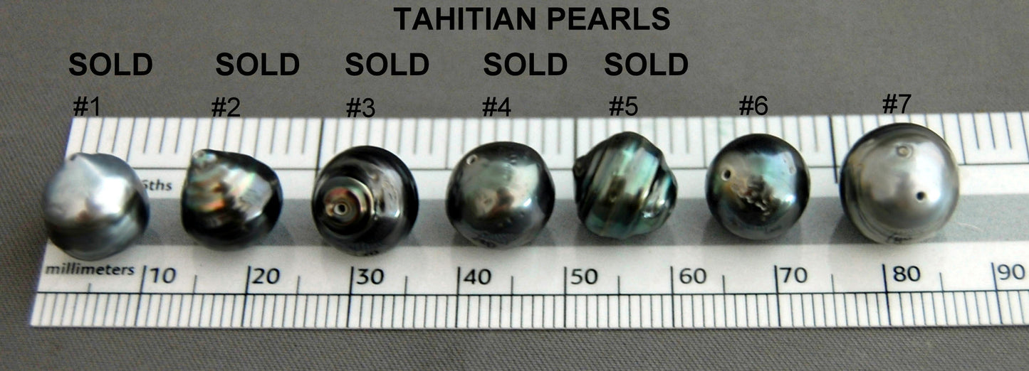 D186 - Loose Tahitian Pearls, Peacock Pearls