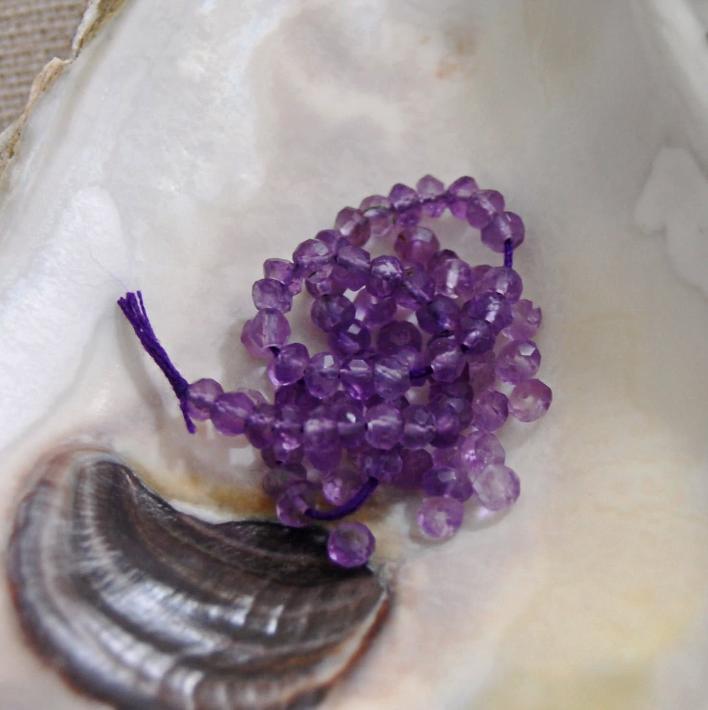 D324 - Amethyst Beads, One Full Strand