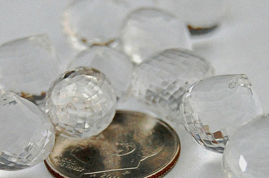 D199 - Loose Crystal Quartz Gemstone Beads