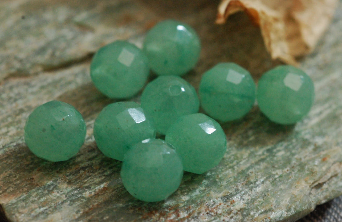 D115 - Loose Gemstone Beads, Faceted Aventurine
