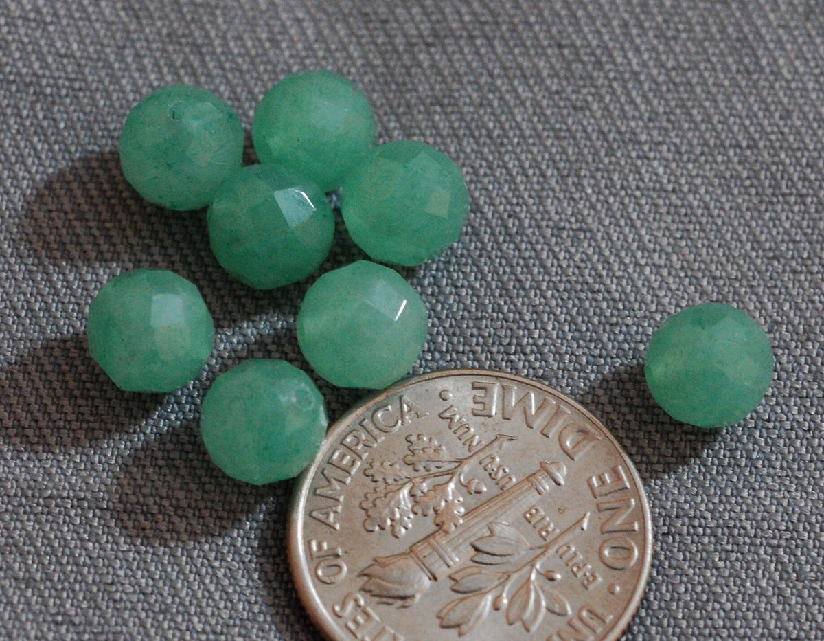 D115 - Loose Gemstone Beads, Faceted Aventurine