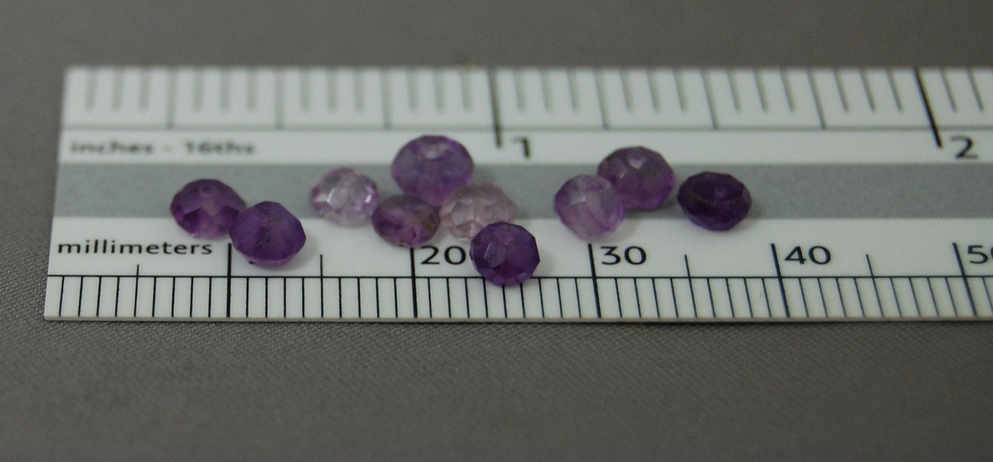 D209 - Loose Faceted Amethyst Beads