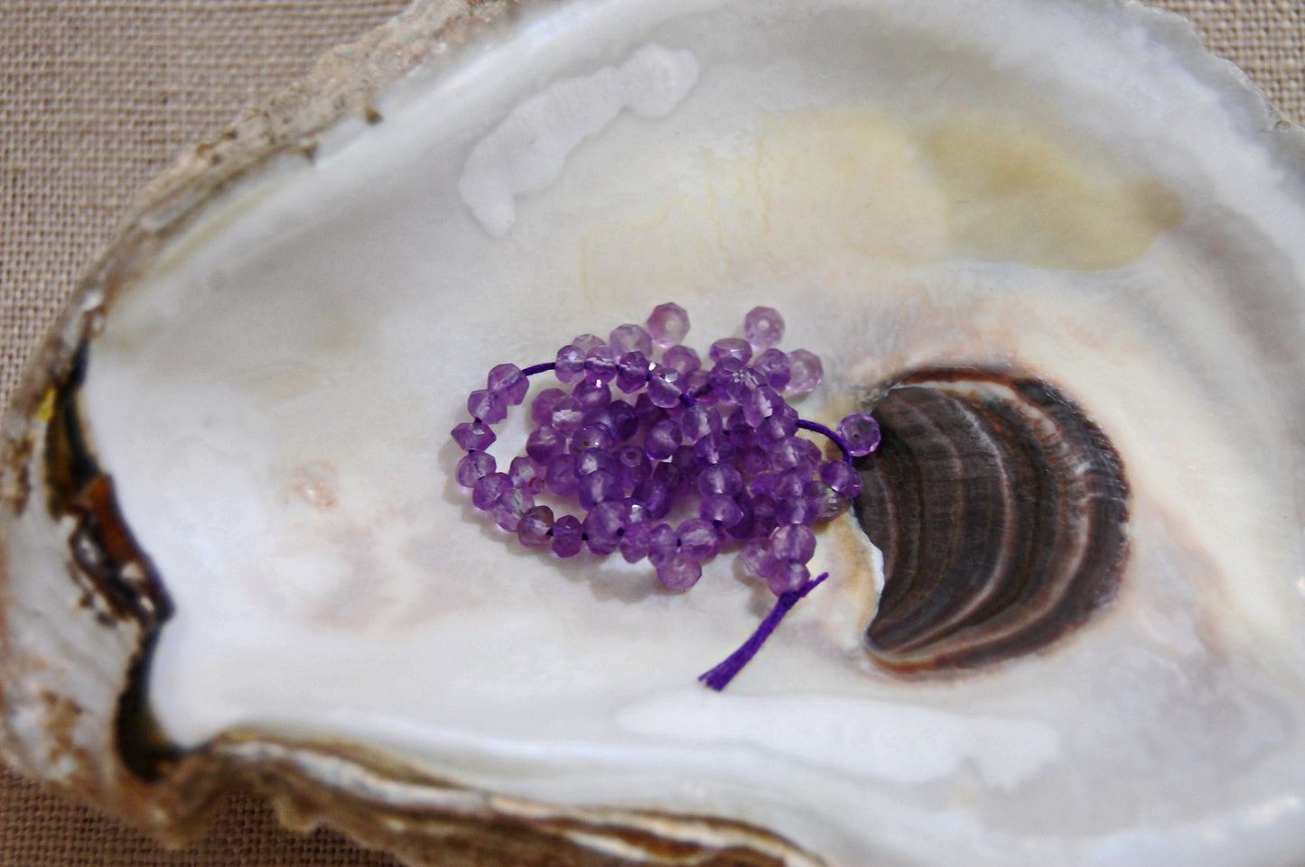 D324 - Amethyst Beads, One Full Strand
