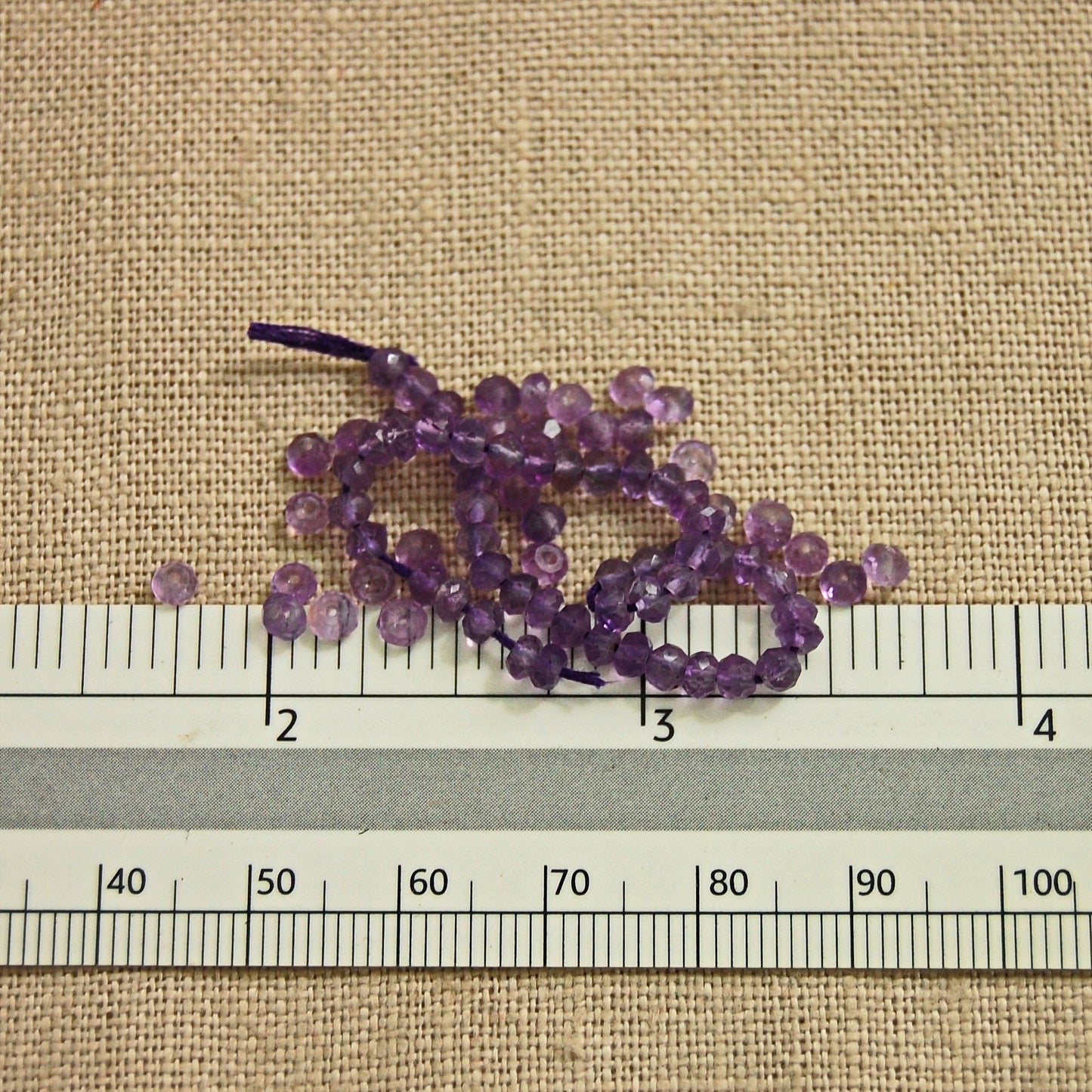 D324 - Amethyst Beads, One Full Strand