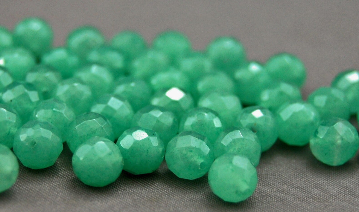 D115 - Loose Gemstone Beads, Faceted Aventurine