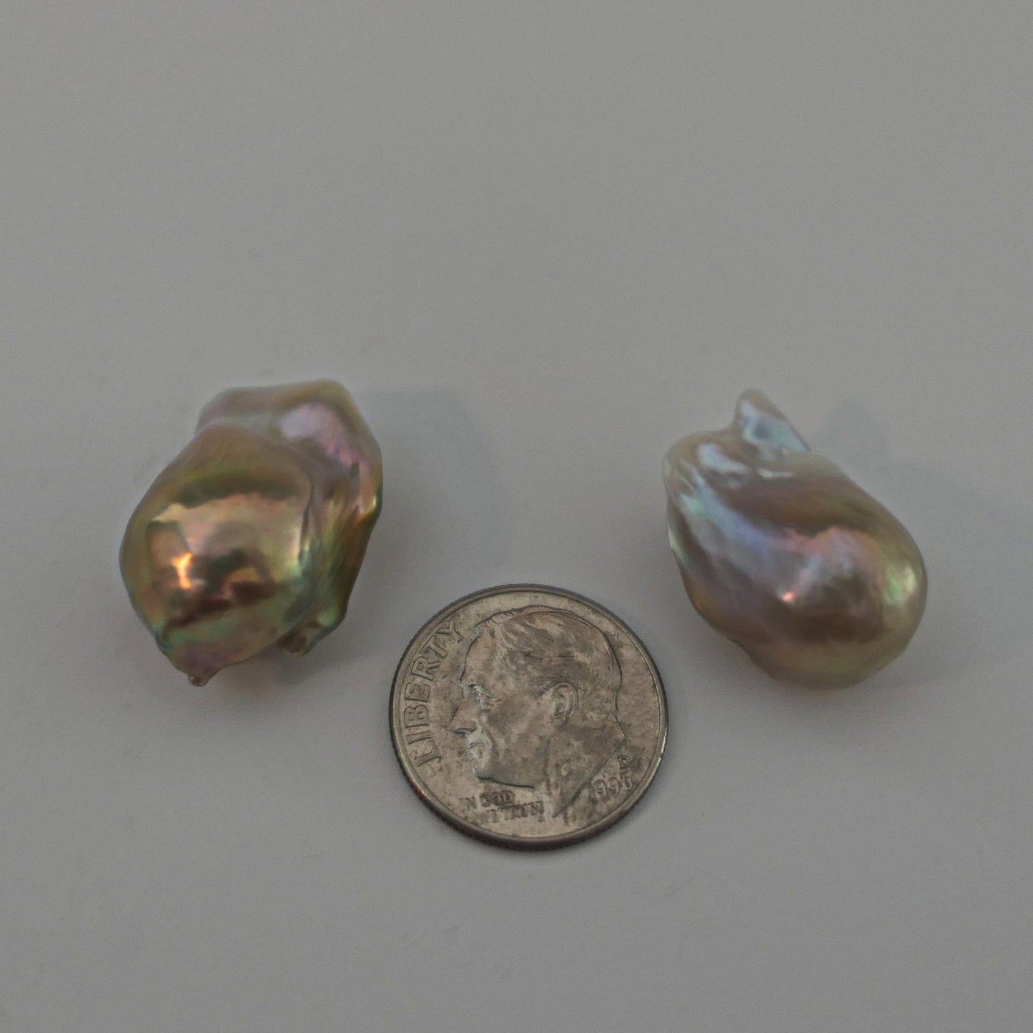 D380 - Loose Freshwater Flameball Pearls Pair.