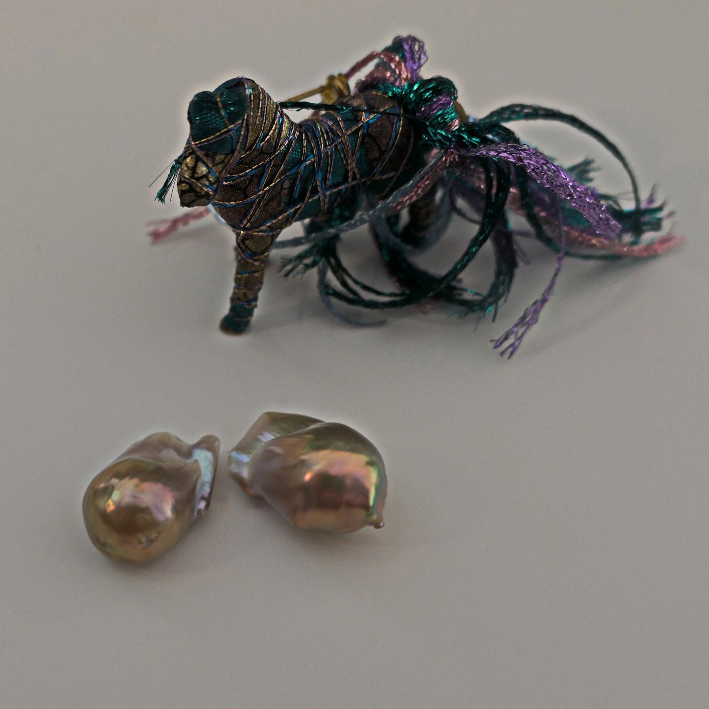 D380 - Loose Freshwater Flameball Pearls Pair.