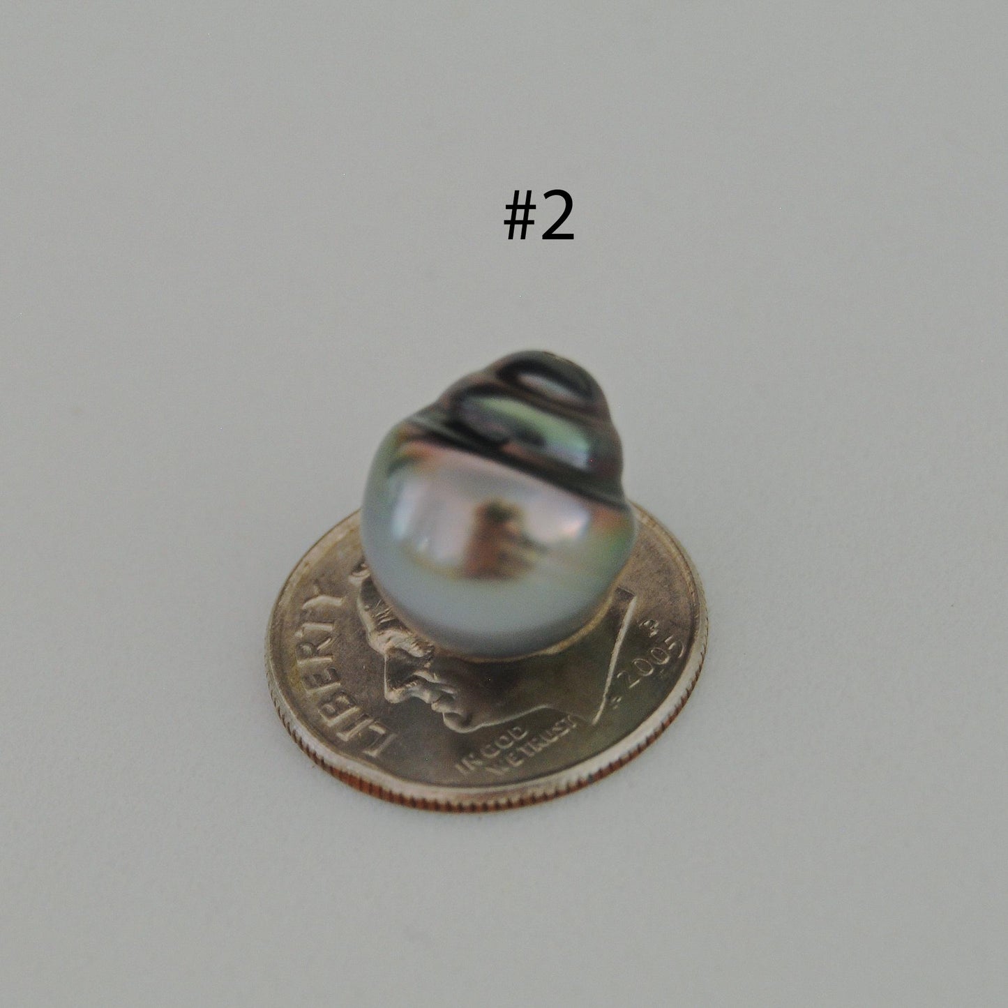 D418 - Large Circlé Tahitian Pearls, Fully Drilled, Natural Color,