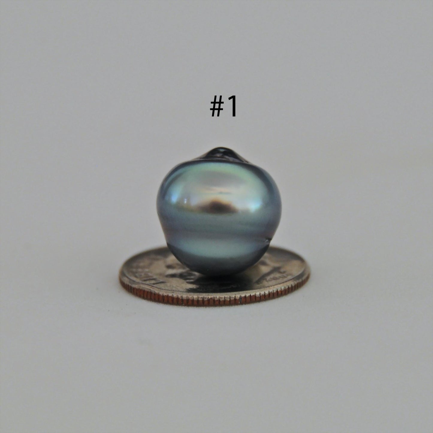 D418 - Large Circlé Tahitian Pearls, Fully Drilled, Natural Color,