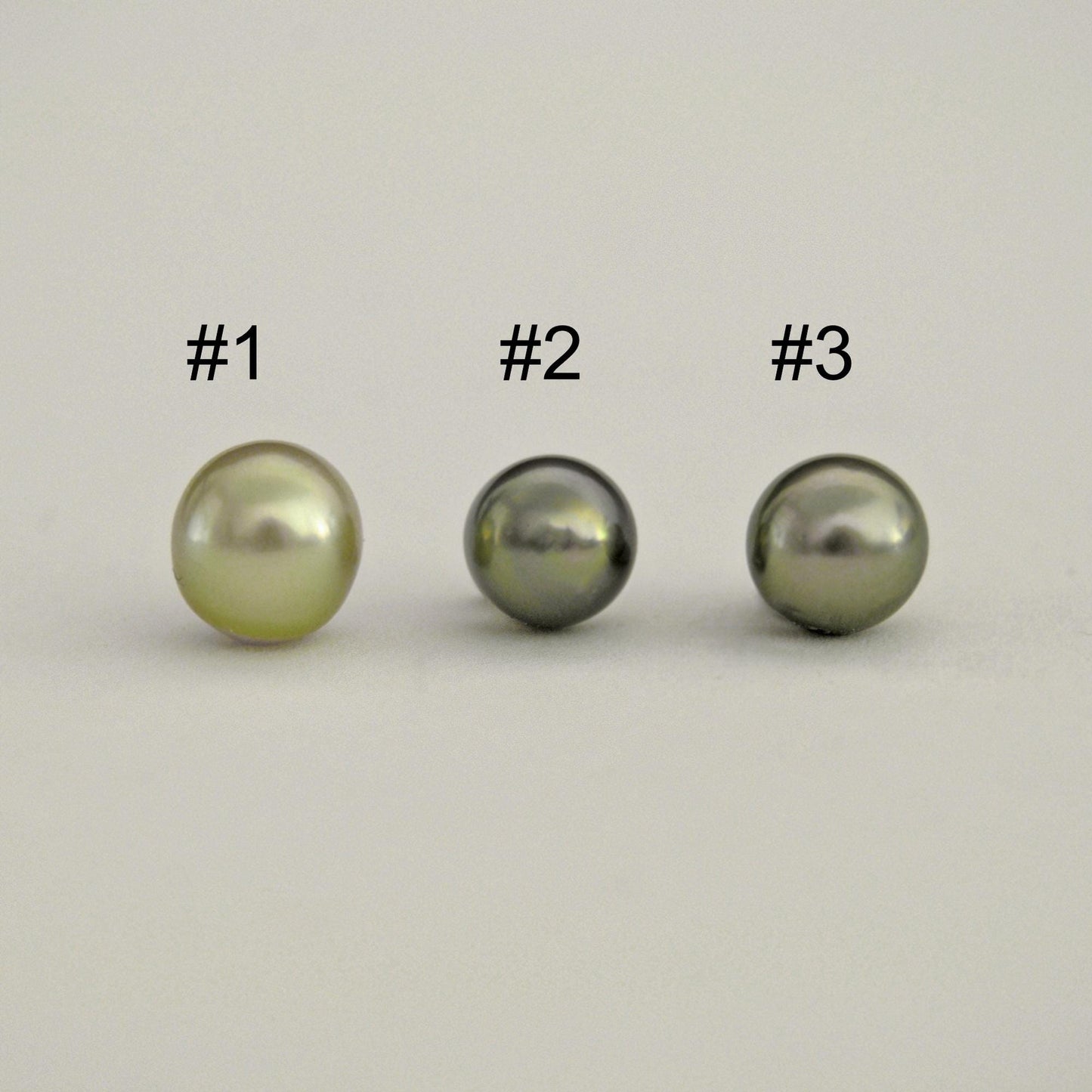 D398  - Loose Tahitian Pearls, Pistachio and Peacock
