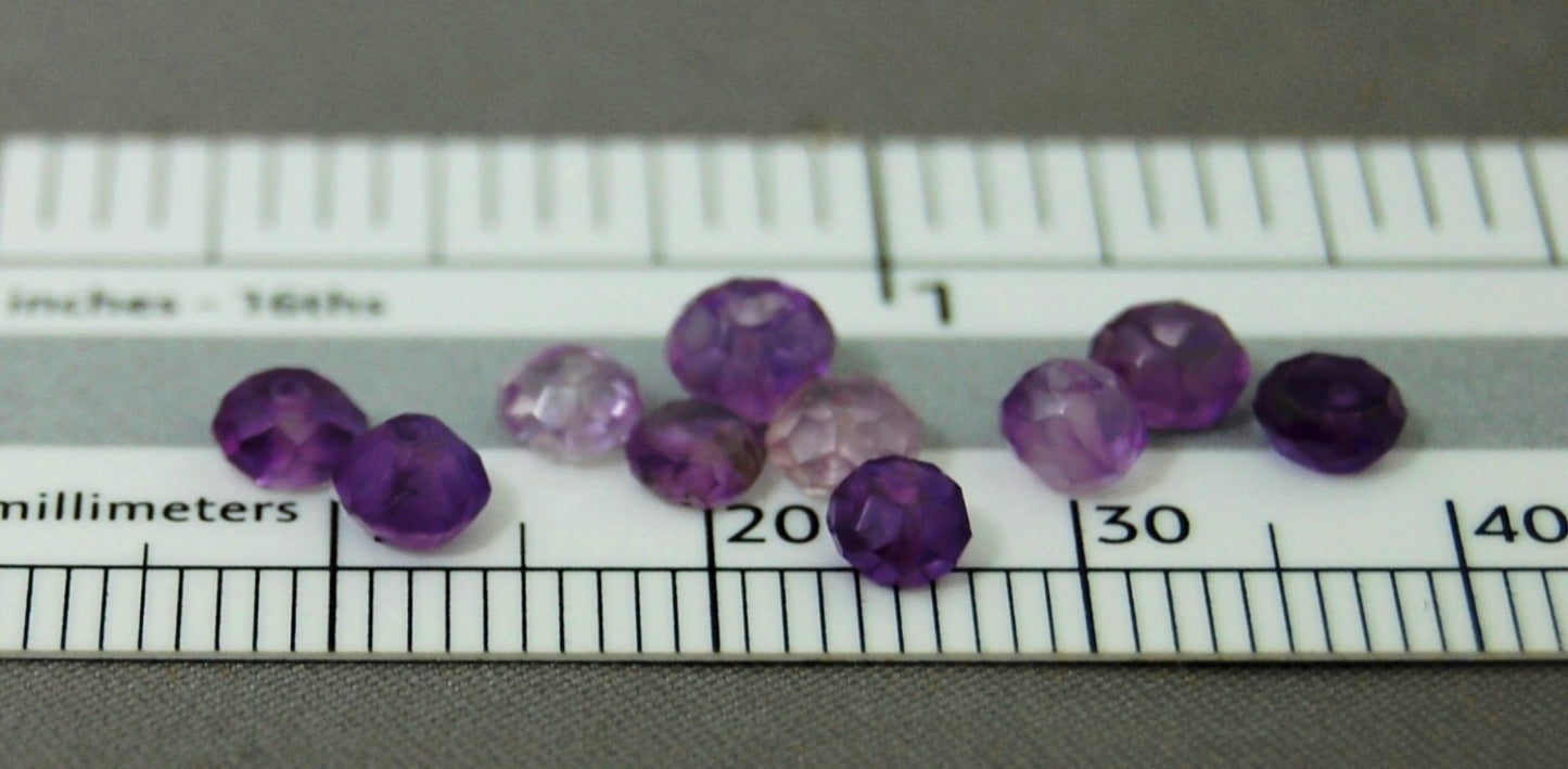 D209 - Loose Faceted Amethyst Beads