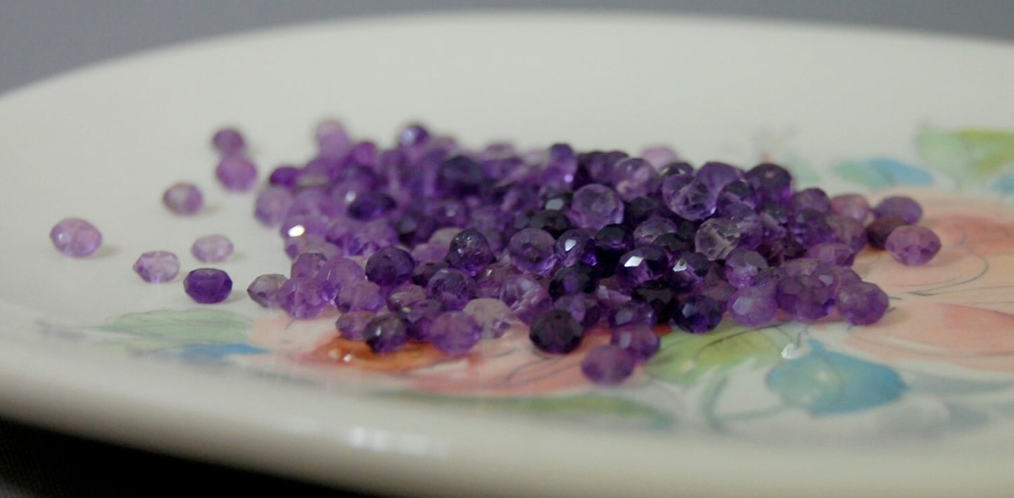 D209 - Loose Faceted Amethyst Beads
