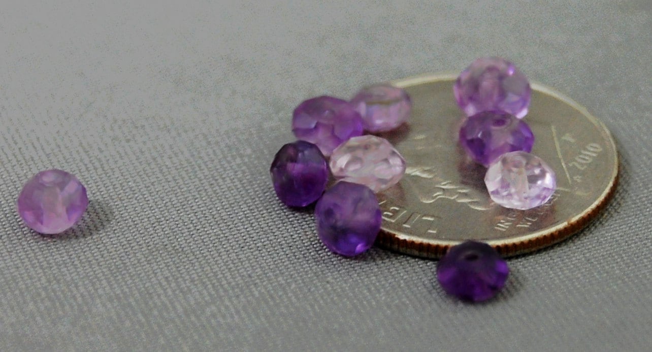 D209 - Loose Faceted Amethyst Beads